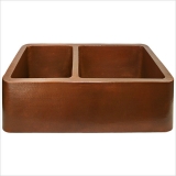 Linkasink Farm House Kitchen Offset Double Bowl C050  83,8х51 см